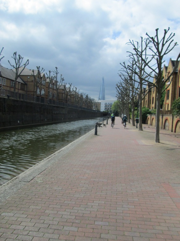 Pedalling alongside the Ornamental Canal
