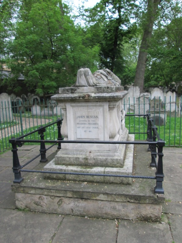 John Bunyan's grave in Bunhill Fields